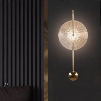 led moderna de bola de vidro industrial decoração deco maison de parede de luz lampara pared quarto dinging sala de lâmpada