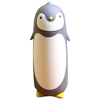 Pinguim bonito Isolado de Garrafas de Aço Inoxidável de Silício, Boro Copo Caneca de Viagem Chá do Café do Vácuo Frascos Melhor Presente para as Crianças
