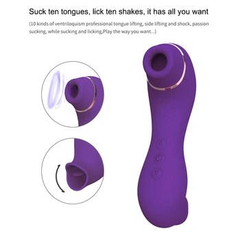 Poderoso Vagina Chupar O Vibrador Ponto G Com Massageador Do Clitóris Estimulação Vibração Mamilo Otário Adultos Masturbador Mulheres Brinquedos Sexuais
