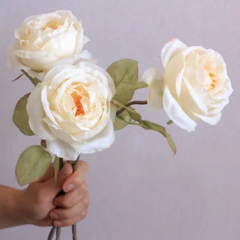 Simulação De Flores Atiticial Rose Falso Buquê De Flores De Decoração De Casamento Floral Quinta Decoração De Seda Fotografia Da Flor Adereços
