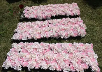 SPR Luz cor-de-rosa 10pcs/lot Artificial Hortênsia flor de rosa parede festa de casamento decorações pano de fundo estrada liderança do mercado de flore