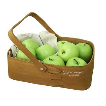 SWEETGO Artificial de maçã Verde Fruta/alimentos simulação de espuma falso modelo de kit de decoração para casa para mostrar ferramentas de fotografia